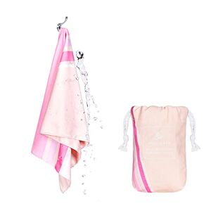 Dock & Bay QuickCool Cooling Towel - For Workouts & Sports - Cools to 15°C - Includes Bag - 25" x 12"/ 63x29cm - Go Faster - Sprint Pink