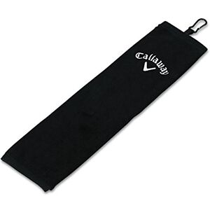 Callaway Unisex Golf Trifold Towel, Black, 16 x 21 Inches