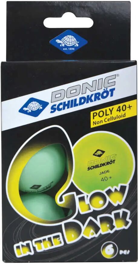 Donic Schildkröt Schildkröt Glow in the dark Poly 40+ Ball