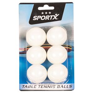 SPORTX Tischtennis Bälle 6 Stück - 6er Set