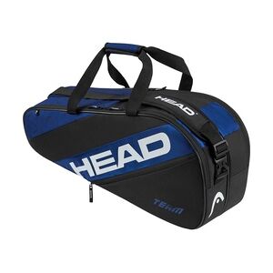 Head Tennis-Racketbag Team Racquet Bag M (Schlägertasche, 2 Hauptfächer) 2024 blau/schwarz 6er