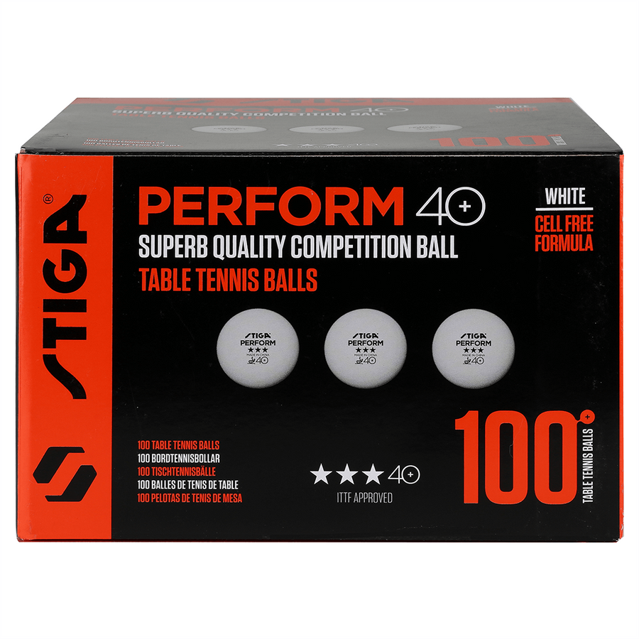 Stiga Perform 40+ 100-pack Tischtennisbälle - One Size - unisex