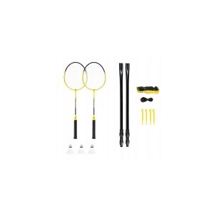 NILS eXtreme NILS NRZ262 ALUMINIUM badminton sæt 2 rackete, 3 fjer dartpile, 600x60cm net, kuffert
