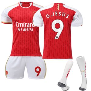 2023-2024 Arsenal hjemmefodboldtrøjesæt til børn nr 9 G.JESUS 12-13 Years