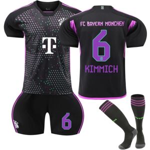 2023-2024 Bayern München Udebane fodboldtrøje til børn nr. 6 Kimmich 12-13 years