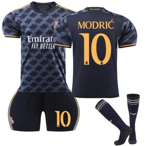 2024 Real Madrid Udebane fodboldtrøje til børn V nr. 10 Modrić 2 nr 10 Modrić 12-13 Years