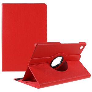 SKALO Samsung Tab A8 10.5 (2021/2022) 360 Litchi Flip Cover - Rø Red