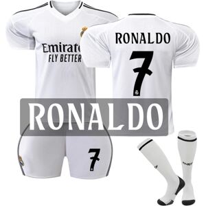 Real Madrid Hjemmebørnefodboldtrøje nr. 7 Cristiano Ronaldo 2024-2025 28