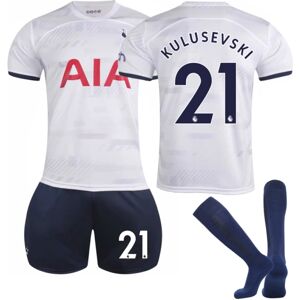 2023-2024 Tottenham Hotspur børnehjemmefodboldtrøje nr. 21 Kulusevski 18