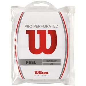 Wilson Unisex Griffband Pro Overgrip Perforated, Weiß, 12 Stück, WRZ4006WH