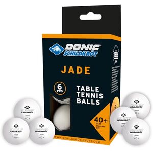 Schildkröt Donic- Jade Table Tennis Ball, Poly 40+ Quality, Available in White, Orange or Assorted Colours, in Blister Pack of 6, in Polybag of 12, in Mesh Bag of 72 or in Carry Bag of 144, white