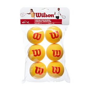 Wilson Tennisbälle Starter Foam für Kinder, gelb/rot, 6er Pack, WRZ259300
