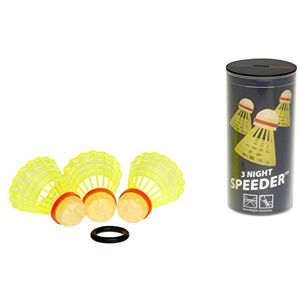 Speedminton Sport 3er Speeder Night Tube  Bälle, Gelb/Rot, Einheitsgröße EU