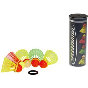 Speedminton Unisex Bälle 5er Pack Speeder Mix Tube  C, gelb/ rot /Grün,Einheitsgröße EU