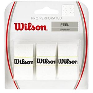 Wilson Unisex Griffband Pro Overgrip Perforated, weiß, 3 Stück, WRZ4005WH