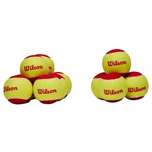 Wilson Tennisbälle Starter Red für Kinder, gelb/rot, 12er Pack, WRT137100