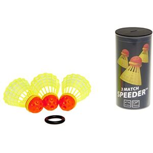 Speedminton Sport Bälle 3er Pack Speeder Match Tube  Bälle, Rot/Gelb,Einheitsgröße EU