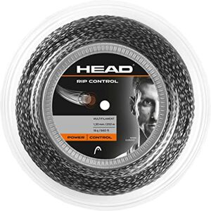 HEAD Unisex-Erwachsene RIP Control Rolle Tennis-Saite, schwarz-schwarz, 1.25 mm