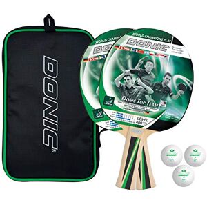 Schildkröt Donic- Tischtennis-Set Top Teams 400, 2 Schläger, 3 Bälle in guter 1* Qualität, in wertiger Tasche, sehr gute Freizeitqualität, komplette Ausstattung, 788495