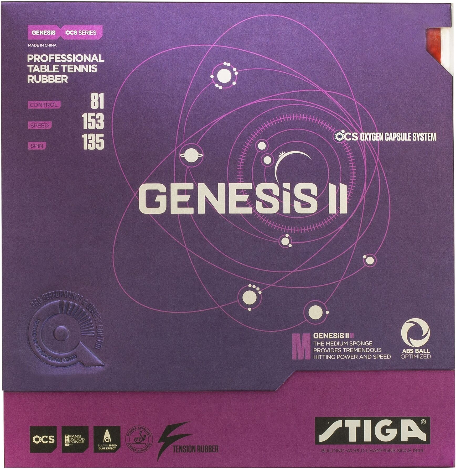 Stiga Genesis II M Black 2.2mm