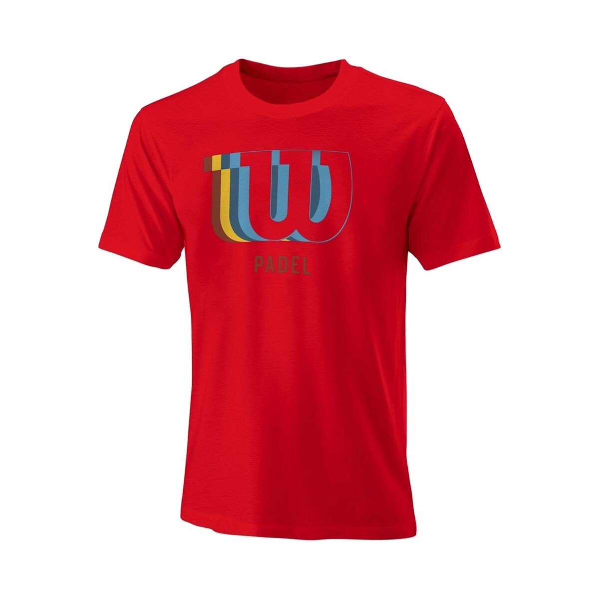 Wilson Mens Padel Blur Tech T-shirt Red S