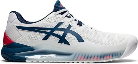 Asics Gel-Resolution 8 White/Mako Blue 46