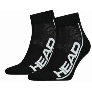 Calcetines Head Stripe Quarter Negro Blanco 2 Pares -  -35-38