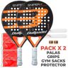 Pack Palas Bullpadel Sniper Orange X2 -  -351-375