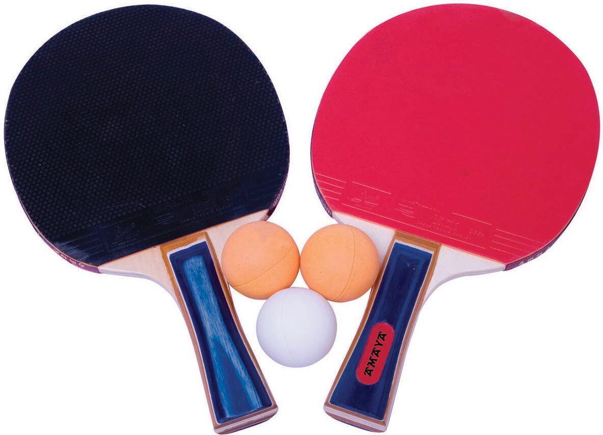 Amaya Sport Raquetas de ping-pong con 3 pelotas