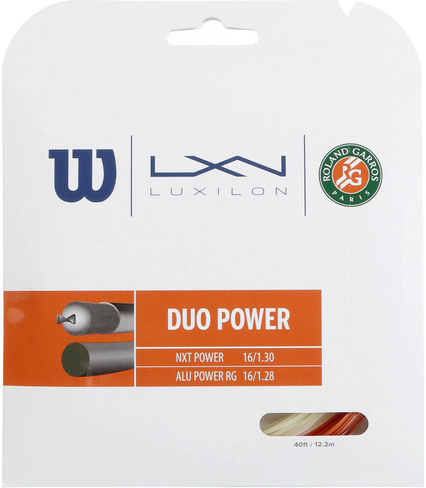 Wilson Cordaje tenis duo power roland garros bronze/natur 16g