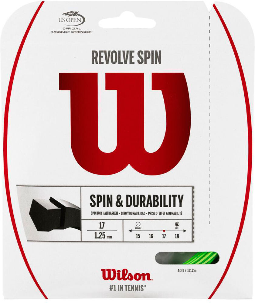 Wilson revolve spin 17 set cordaje tenis Verde (UNICA)