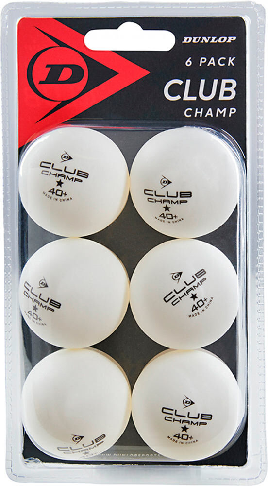 Dunlop Pelota ping-pong naranja club champ blister 6