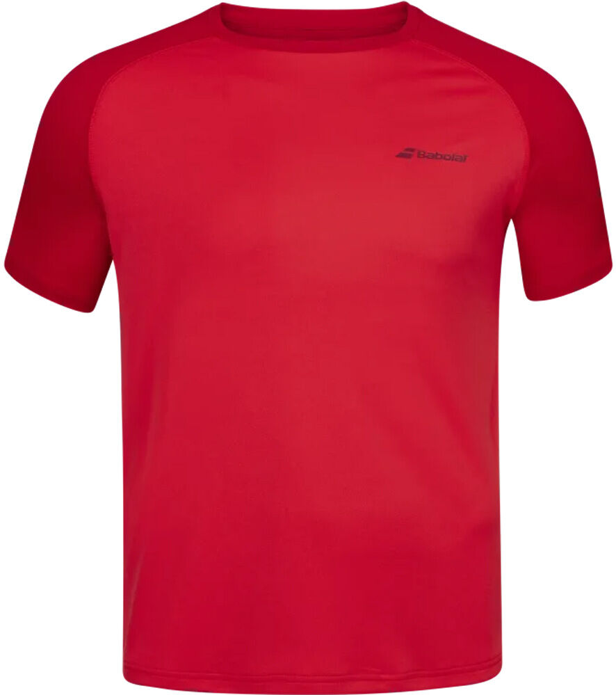 Babolat play crew neck camiseta tenis manga corta hombre Rojo (S)