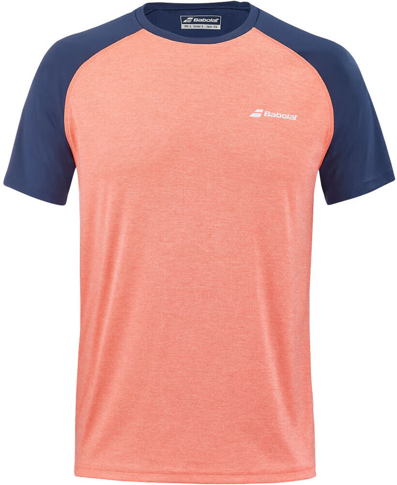 Babolat play crew neck camiseta tenis manga corta hombre Naranja (S)