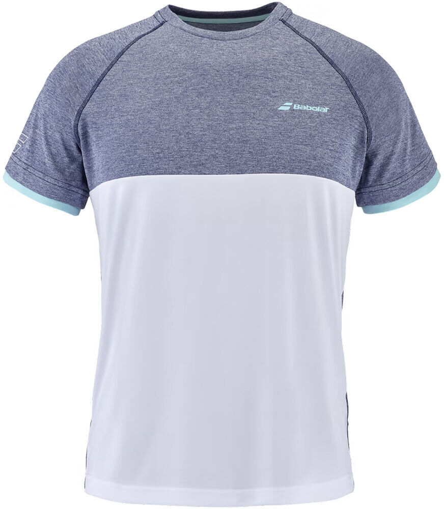 Babolat play crew neck camiseta tenis manga corta hombre Blanco (M)