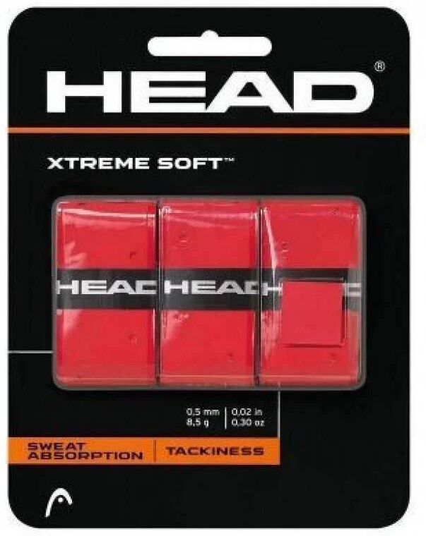 Blister Overgrips Head Xtreme Soft Rojo 3 Unidades