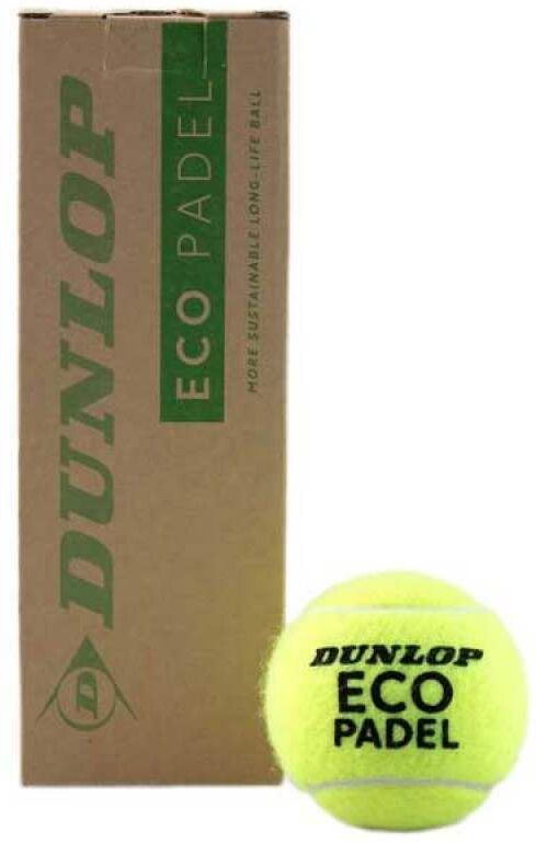 Bote de 3 Pelotas Dunlop Eco padel