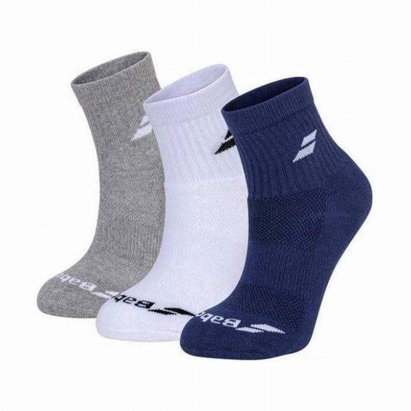 Calcetines Babolat Quarter Colores 3 Pares -  -39-42