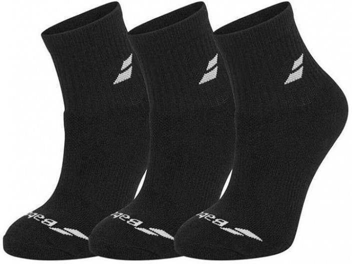 Calcetines Babolat Quarter Negro 3 Pares