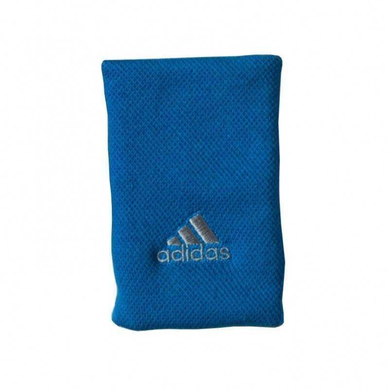 Munequeras Adidas L Azul Gris 2 Unidades