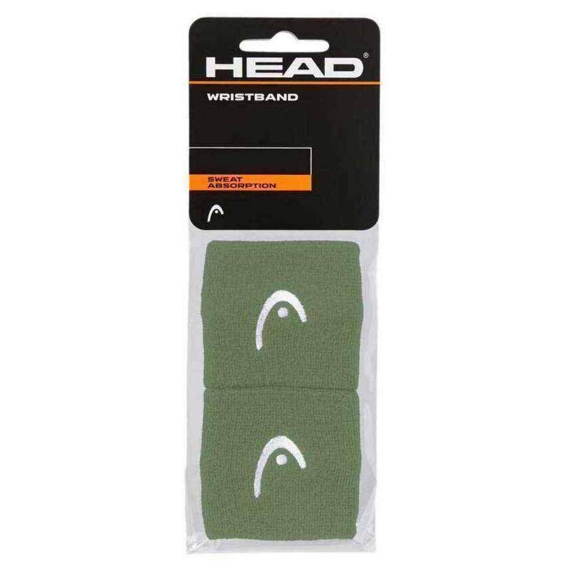 Munequeras Head Verde Claro 2,5'