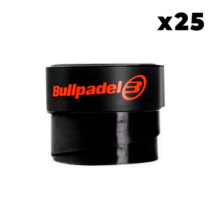 Overgrips Bullpadel Negro Liso 25 Unidades