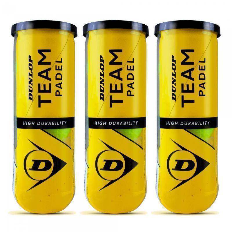 Pack de 3 Botes de Pelotas Dunlop Team