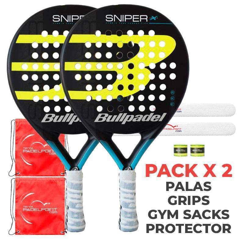 Pack Palas Bullpadel Sniper Yellow X2 -  -351-375