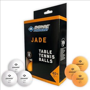 Schildkröt Donic- unisex adult table tennis ball jade, poly 40+ quality, 12 PCS.