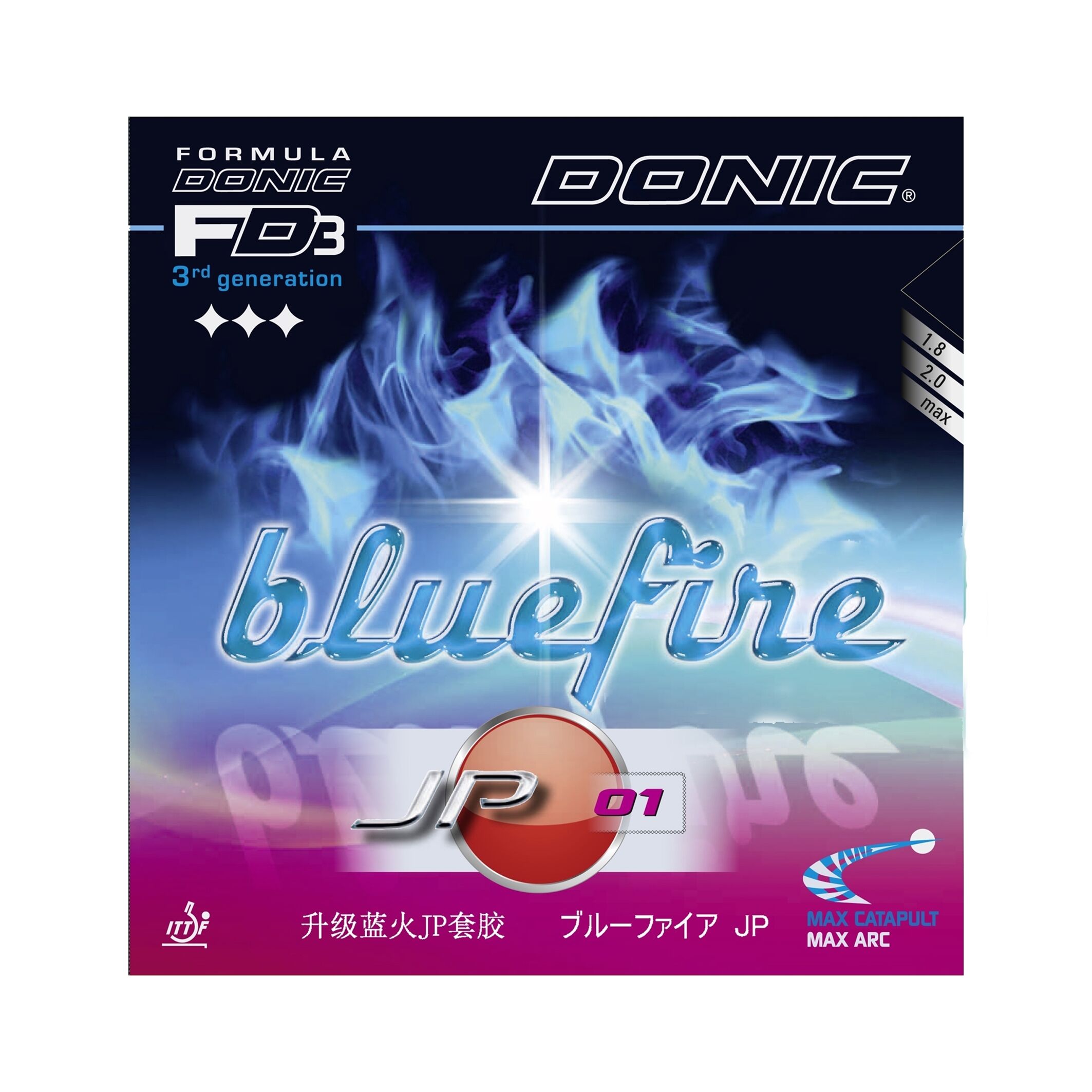 Donic Bluefire JP 01 Svart 2.0 mm