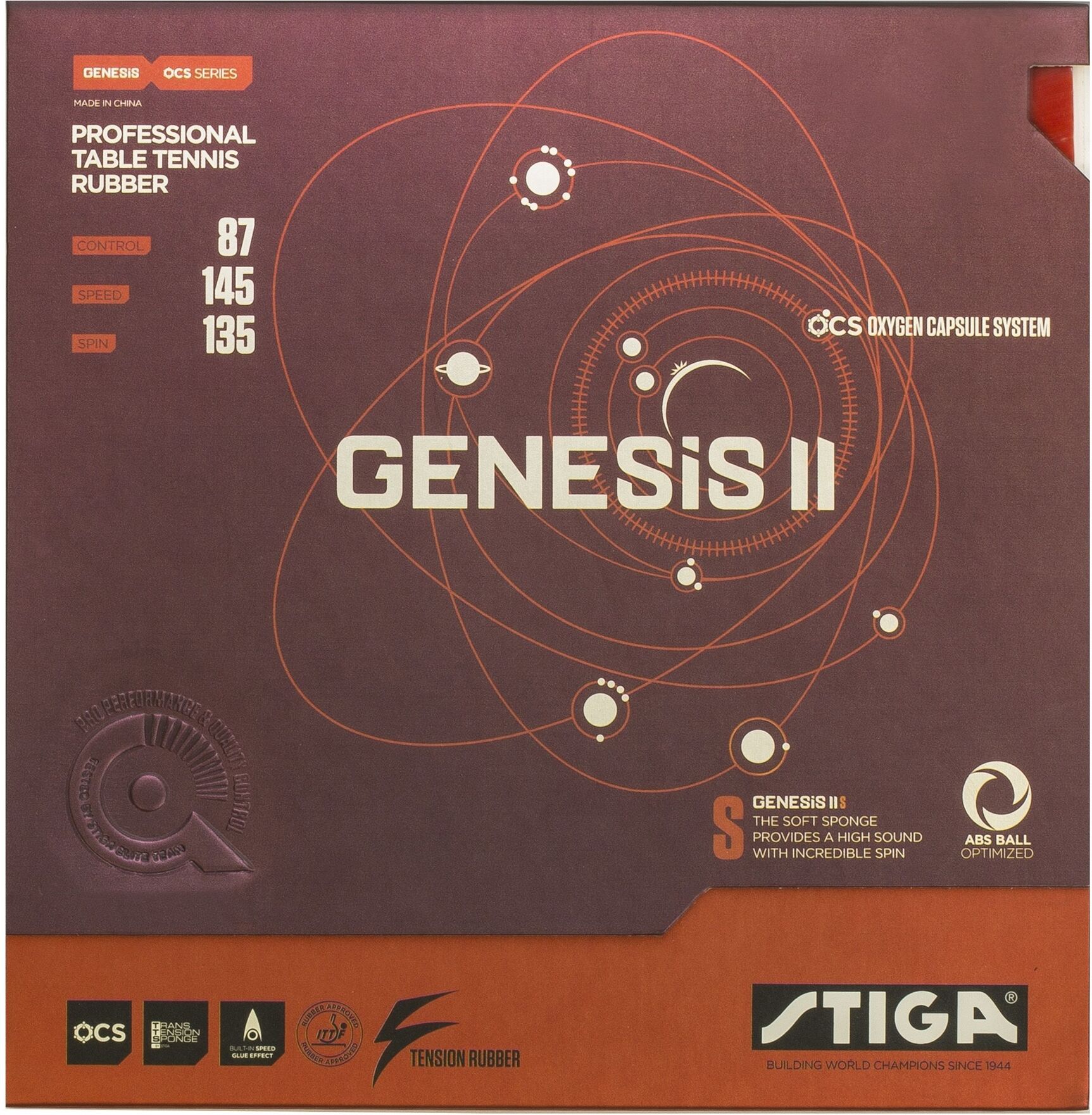 Stiga Genesis II S Red 2.0mm