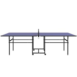 SPORTNOW Table de tennis de table ping-pong pliable compacte 4 roulettes pour intérieur et extérieur 274L x 152,5l x 75,5H cm