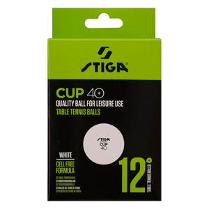 Stiga Ball Cup 40+ White 12-pack taille unique mixte