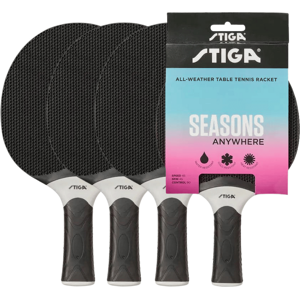 Stiga Bat Seasons Anywhere, Black 4-Pack taille unique mixte